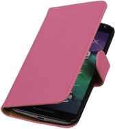 Wicked Narwal | bookstyle / book case/ wallet case Hoes voor Motorola Moto X Style Roze