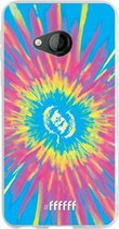 HTC U Play Hoesje Transparant TPU Case - Flower Tie Dye #ffffff
