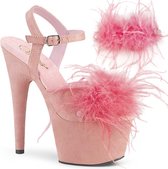 Pleaser Sandaal met enkelband, Paaldans schoenen -39 Shoes- ADORE-709F Paaldans schoenen Roze