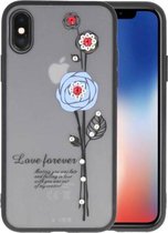 Love forever hoesjes cases voor iPhone X blauw