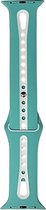 Bandje duo 42mm-44mm geschikt voor Apple Watch | Groen-Wit | Small