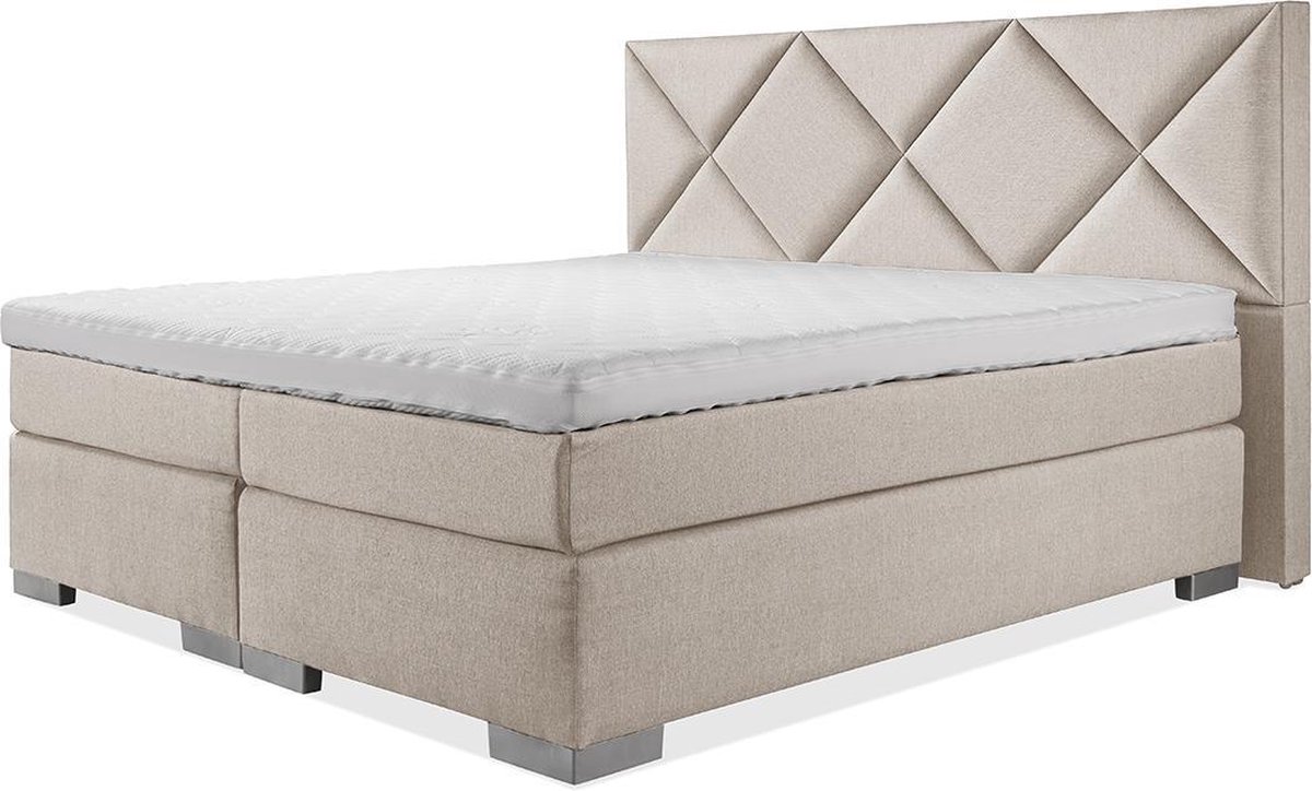 Luxe Boxspring 160x200 Compleet Beige Suite | bol.com