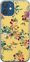 iPhone 12 hoesje siliconen - Floral days | Apple iPhone 12 case | TPU backcover transparant