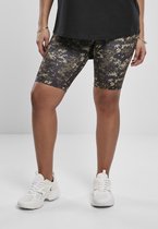 Urban Classics Korte cycle broek -3XL- High Waist Camo Tech Groen/Bruin