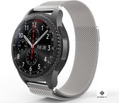 Milanees Smartwatch bandje - Geschikt voor  Samsung Galaxy Watch Milanese band 45mm / 46mm - zilver - Strap-it Horlogeband / Polsband / Armband