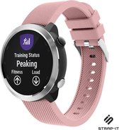 Siliconen Smartwatch bandje - Geschikt voor  Garmin Vivoactive 4 silicone band - 45mm - roze - Strap-it Horlogeband / Polsband / Armband