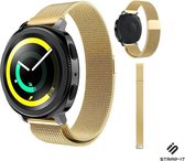 Milanees Smartwatch bandje - Geschikt voor  Samsung Gear Sport Milanese band - goud - Strap-it Horlogeband / Polsband / Armband