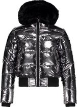 Super Rebel Basic Metalic Girls Ski Jacket Silver Oxcid 8 Jaar / 128