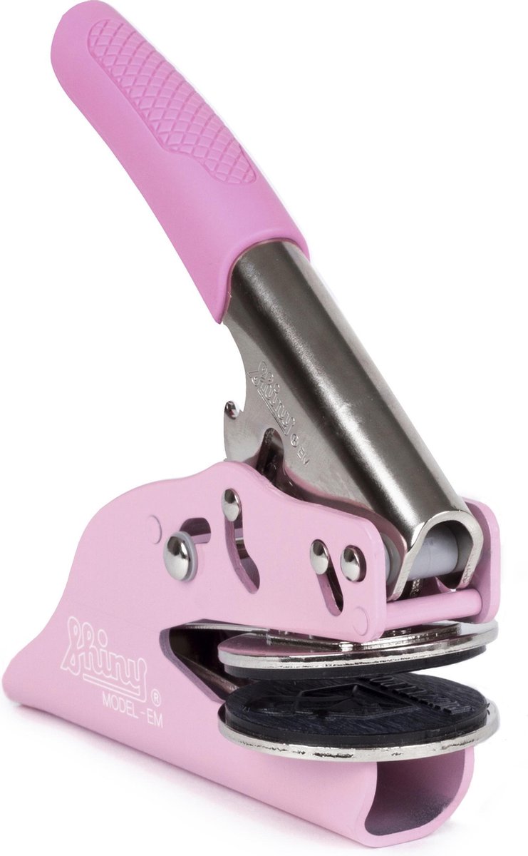 Shiny EM Preegtang | monogram | Ø40mm | roze