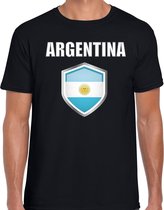 Argentinie landen t-shirt zwart heren - Argentijnse landen shirt / kleding - EK / WK / Olympische spelen Argentina outfit L