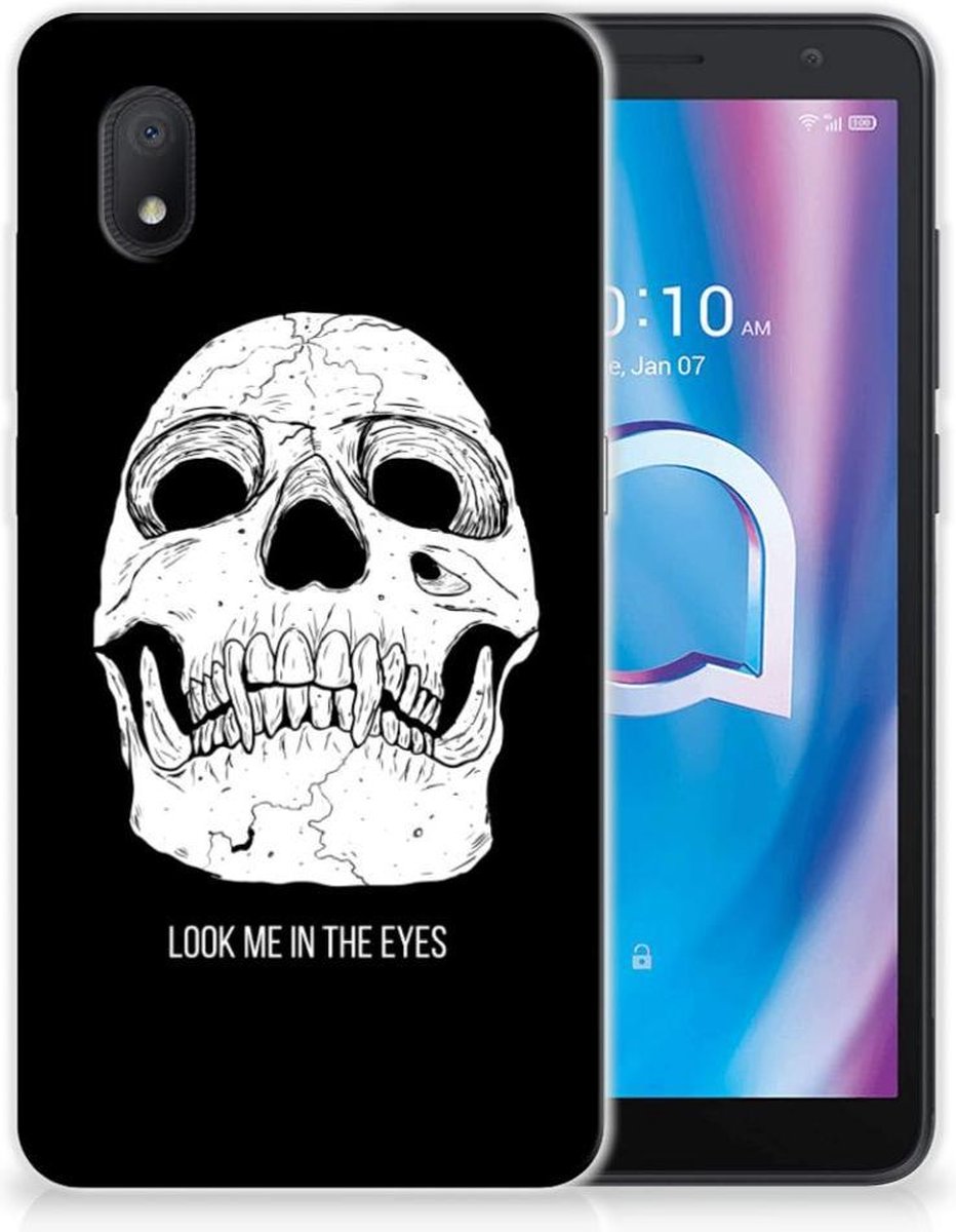 Silicone Back Case Alcatel 1B (2020) Skull Eyes