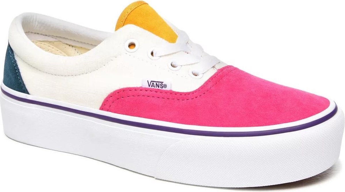 Vans Mini Cord Era Platform Wit / Roze 