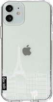 Casetastic Apple iPhone 12 / iPhone 12 Pro Hoesje - Softcover Hoesje met Design - Paris City Houses White Print