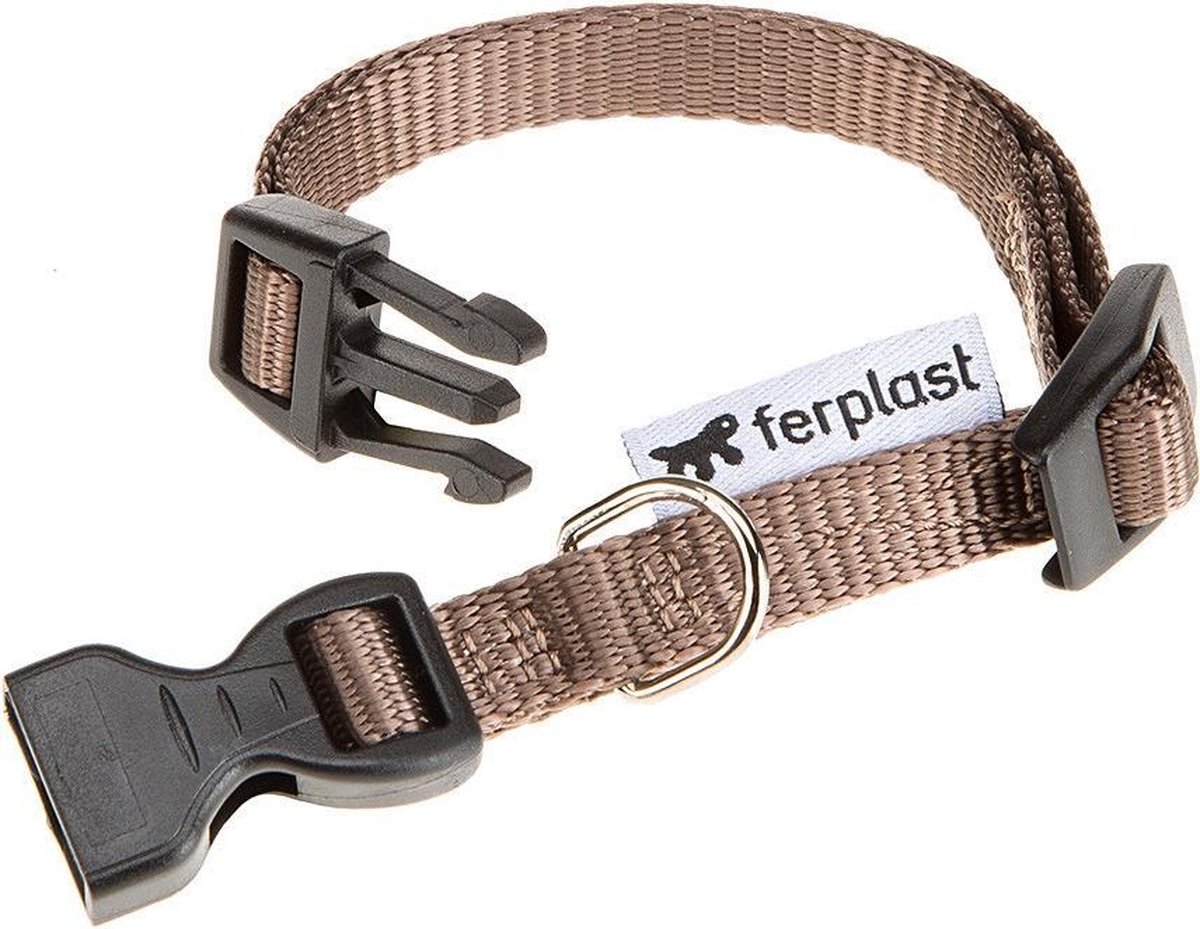 Ferplast Hondenhalsband Club 32 X 1 Cm Nylon Bruin