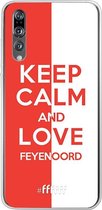 6F hoesje - geschikt voor Huawei P20 Pro -  Transparant TPU Case - Feyenoord - Keep calm #ffffff