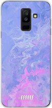 Samsung Galaxy A6 Plus (2018) Hoesje Transparant TPU Case - Purple and Pink Water #ffffff