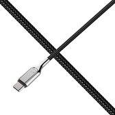 Cygnett Armoured Braided USB-A naar USB-C Kabel 2 Meter - Zwart / Zilver