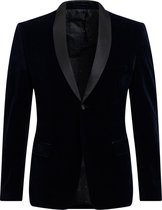 WE Fashion Heren slim fit blazer van velvet