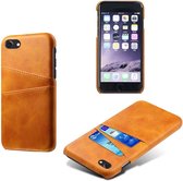 Dual Card Back Cover - iPhone SE (2020 / 2022) / 8 / 7 Hoesje - Bruin