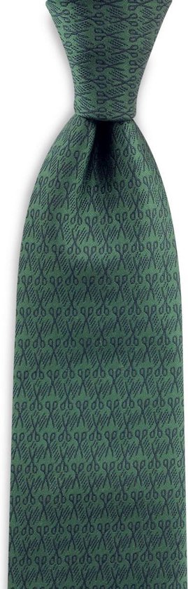 Sir Redman - Stropdassen - stropdas Dressed Scissors - groen / blauw