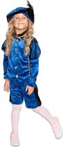 Roetveeg Pieten kostuum - blauw/zwart - voor kinderen - Pietenpak 116