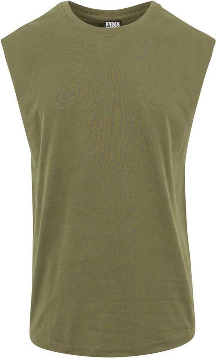 Urban Classics Open Edge Tanktop L Groen