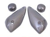 Knipperlichtglazenset Yamaha Aerox (bouwjaar 2000 tot 2014) - carbon