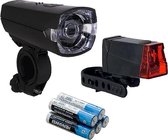 verlichtingsset Slim batterij led zwart