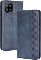 Coverup Vintage Book Case - Geschikt voor Samsung Galaxy A42 Hoesje - Blauw