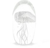 - kwal in glas | wit | 4,5x4,5x8 cm - wit - 4,5x45x8