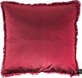 Sierkussen - Kussen Velvet Rood - red - Kolony - 45x45x5cm