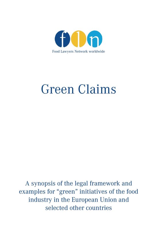 Green Claims - cover