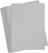 Gekleurd Karton, A4, 210x297 mm, 180 gr, grijs, 100 vel/ 1 doos | Knutselpapier | Knutselkarton