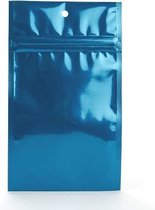 Sacs Grip Seal Bleu 10x16.5cm Métallisé (100 pièces)