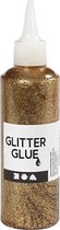 Glitterlijm. goud. 118 ml/ 1 fles