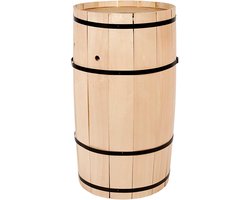 Ton, h: 54 cm, b: 30 cm, beuken, groot, 1stuk