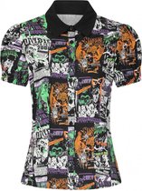 Hell Bunny Be Afraid Halloween 50's Blouse Multi