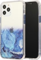 Apple iPhone 12 Pro Max Hoesje - Mobigear - Gradient Serie - Hard Kunststof Backcover - Transparant / Blauw - Hoesje Geschikt Voor Apple iPhone 12 Pro Max