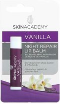 Skin Academy Lip Balm - Vanilla Night Repair with Vitamin E & Shea Butter