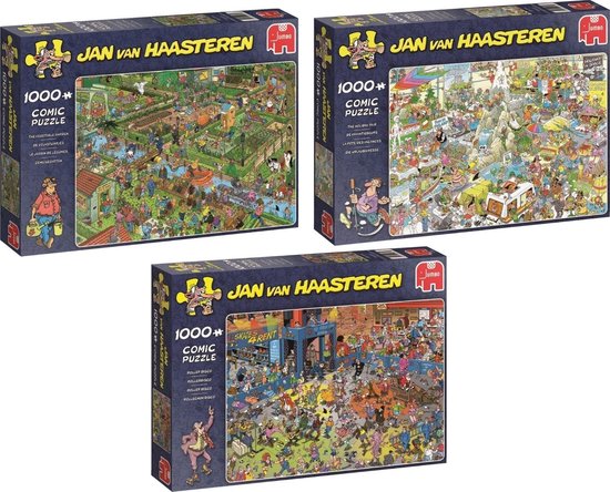 Jan van Haasteren - 3 stuks - Volkstuintjes 1000 stukjes & De