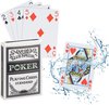 Relaxdays speelkaarten poker - pokerkaarten plastic - 54 kaarten - waterdicht