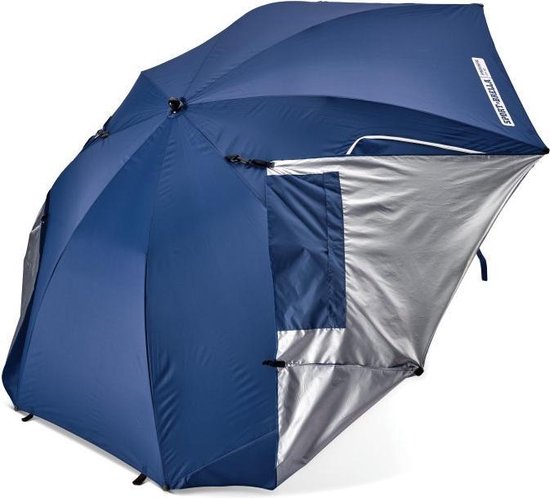 Sport-Brella - Premiere Strandtent - Windscherm - Tochtscherm - Tochtscherm - Stormparaplu - Zonnescherml - Blauw