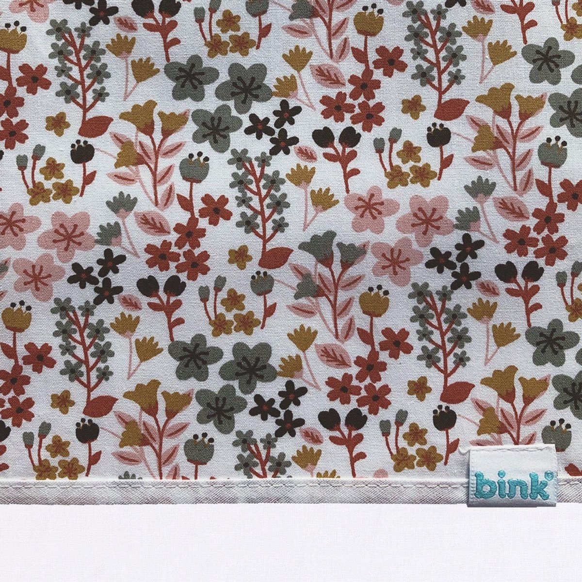 BINK Bedding Ledikantlaken Dees 100 x 150 cm - laken voor ledikant - lakentje - babylaken - bloemen - roze - multi