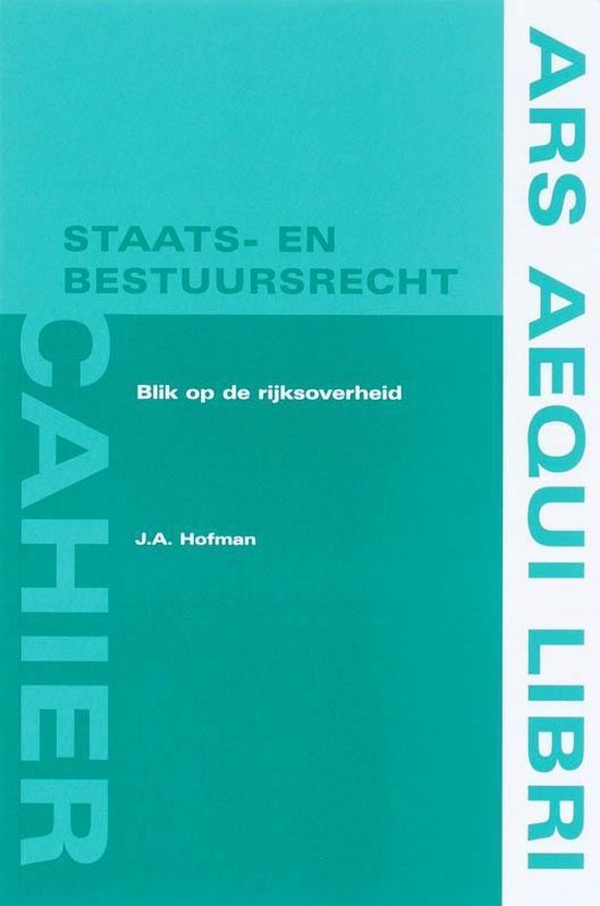 Cover van het boek 'Blik op de rijksoverheid / druk 1' van J.A. Hofman