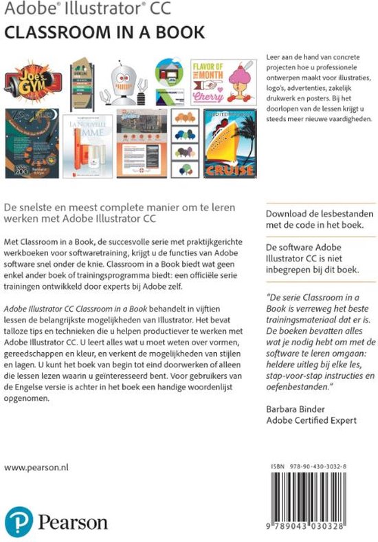 Classroom in a Book Adobe illustrator CC 9789043030328 Boeken bol
