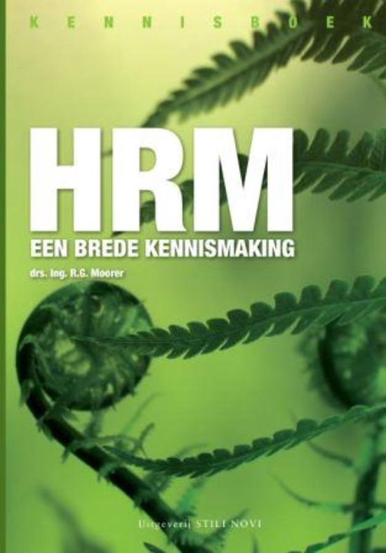 Cover van het boek 'Kennisboek HRM' van R.G. Moorer