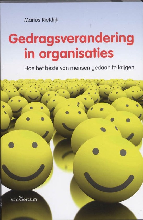 Cover van het boek 'Gedragsverandering in organisatie / druk 1' van M.M. Rietdijk en Marius Rietdijk