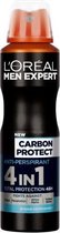L'Oreal - Men Expert Carbon Protect 4W1 Anti-Perspirant Deodorant Spray 150Ml