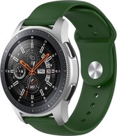 Bandje Voor Samsung Galaxy Watch Silicone Sport Band - Legergroen - Maat: 22mm - Horlogebandje, Armband