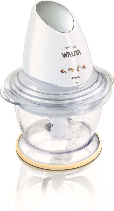 Philips Walita RI1396/00 hachoir électrique 1 L 400 W Argent, Blanc